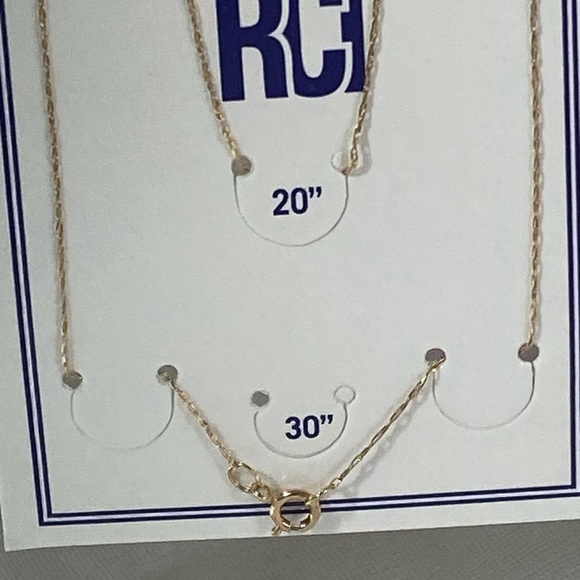 14K YELLOW GOLD dainty thin chain 20” REAL GOLD - Picture 8 of 10